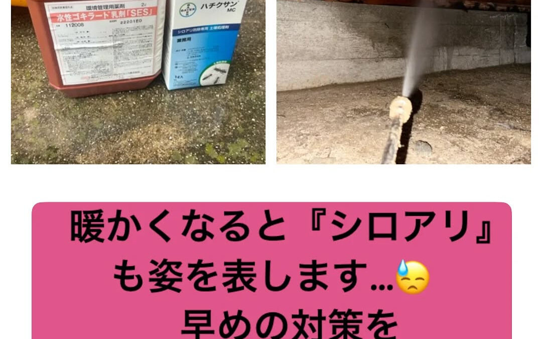 【暖かくなる季節にご注意を】