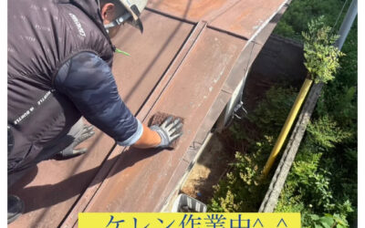 【ケレン作業中】