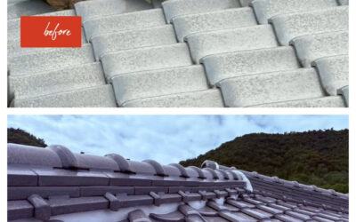 【棟瓦（むねがわら）の補修を行いました】