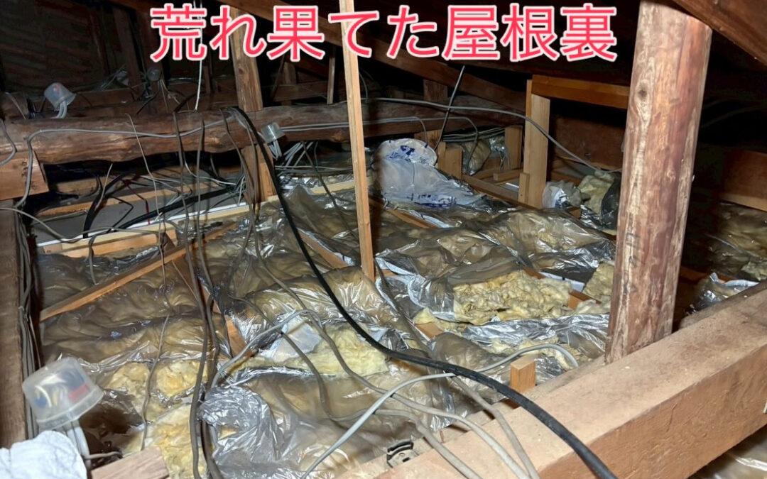 『イタチ被害の屋根裏　施工完了！』